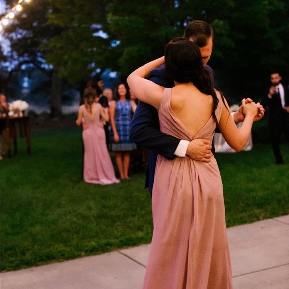 Blush Bridesmaid Dress - Backless - Worn Once - Picture 5 of 8